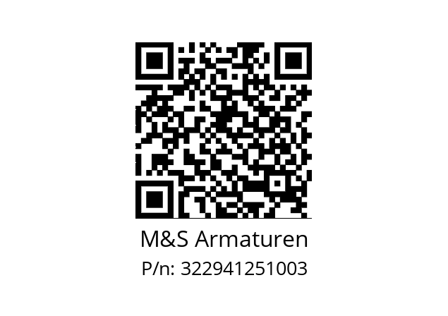   M&S Armaturen 322941251003