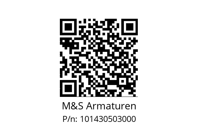   M&S Armaturen 101430503000