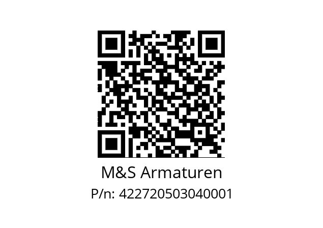   M&S Armaturen 422720503040001