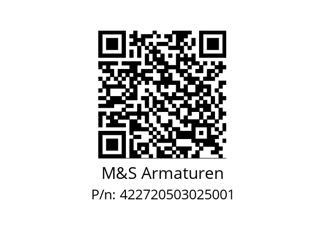   M&S Armaturen 422720503025001