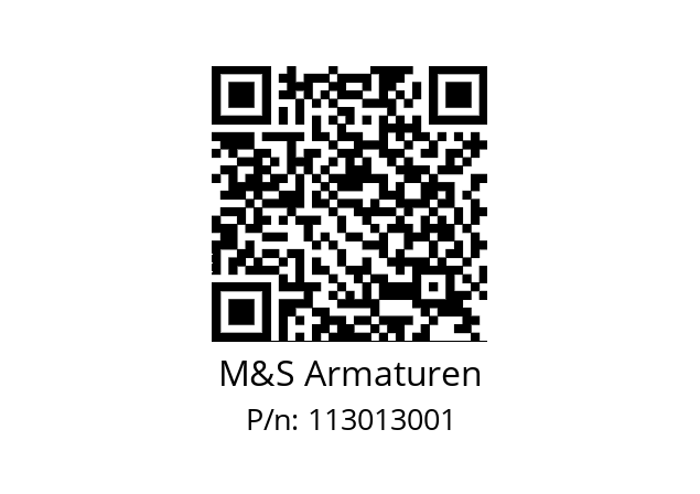   M&S Armaturen 113013001