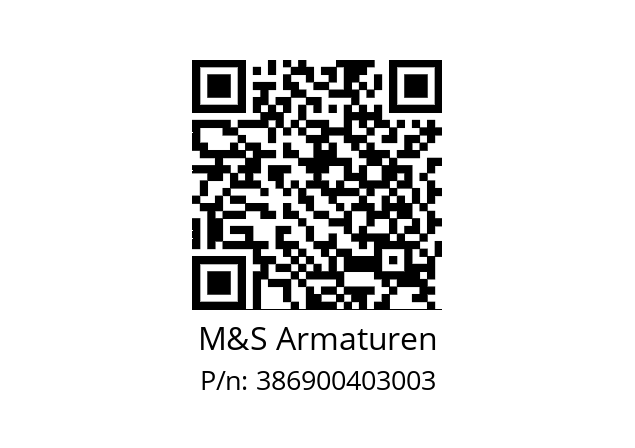   M&S Armaturen 386900403003