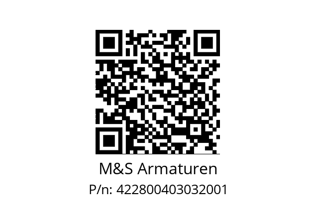   M&S Armaturen 422800403032001