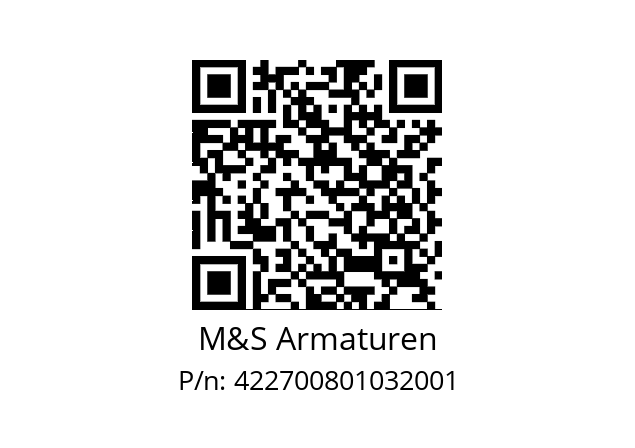   M&S Armaturen 422700801032001