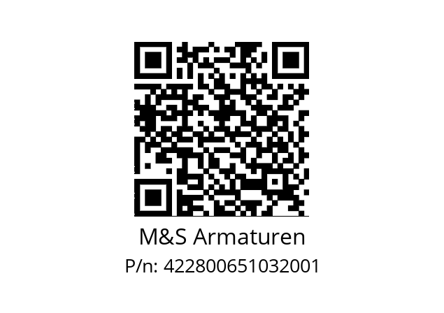   M&S Armaturen 422800651032001