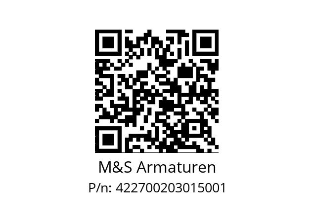   M&S Armaturen 422700203015001