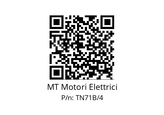   MT Motori Elettrici TN71B/4