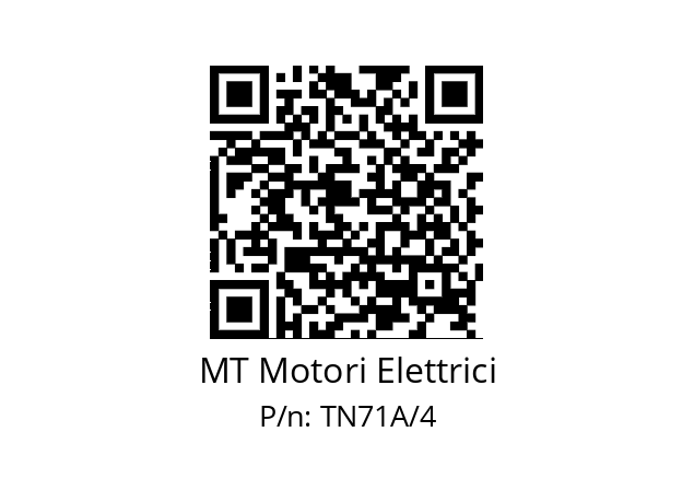   MT Motori Elettrici TN71A/4