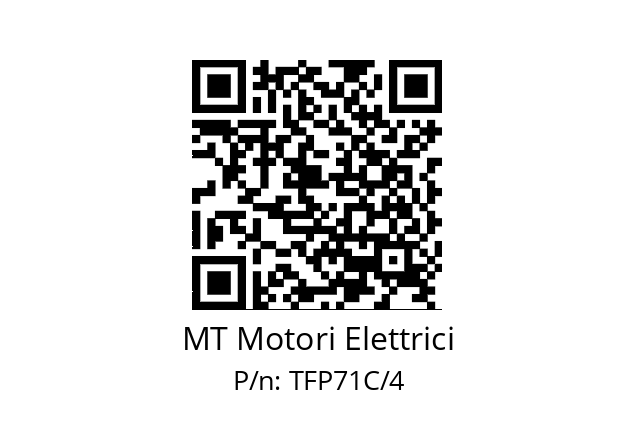   MT Motori Elettrici TFP71C/4