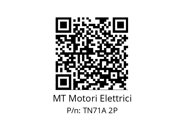   MT Motori Elettrici TN71A 2P