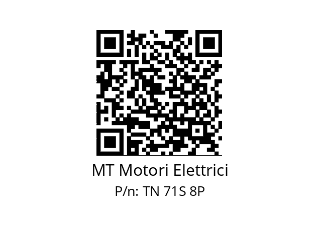   MT Motori Elettrici TN 71S 8P