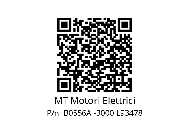   MT Motori Elettrici B0556A -3000 L93478