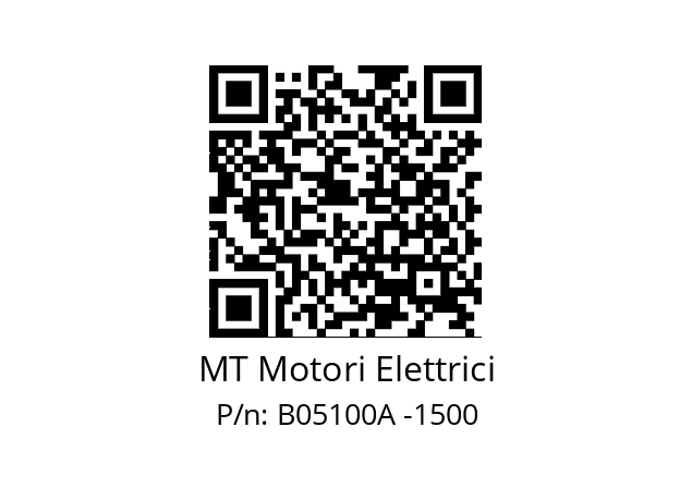   MT Motori Elettrici B05100A -1500