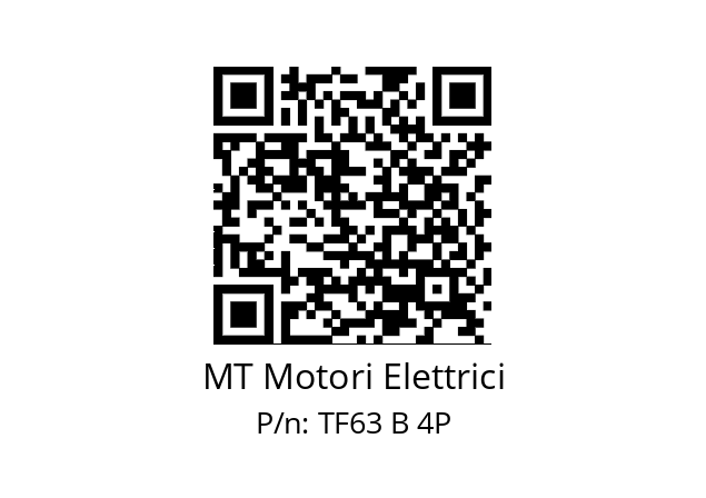   MT Motori Elettrici TF63 B 4P