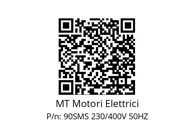   MT Motori Elettrici 90SMS 230/400V 50HZ