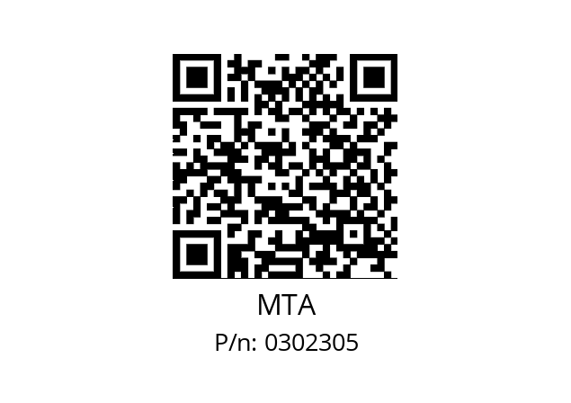   MTA 0302305