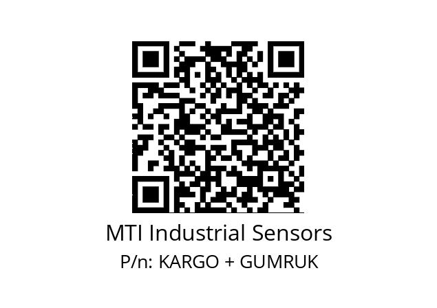   MTI Industrial Sensors KARGO + GUMRUK