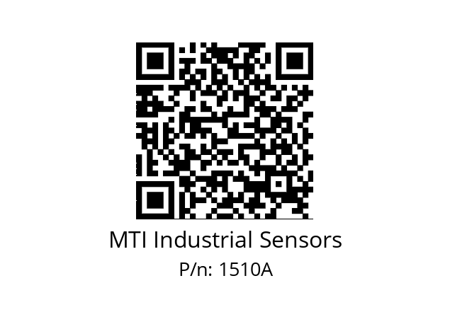   MTI Industrial Sensors 1510A