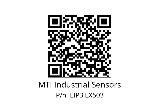   MTI Industrial Sensors EIP3 EX503