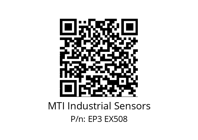   MTI Industrial Sensors EP3 EX508