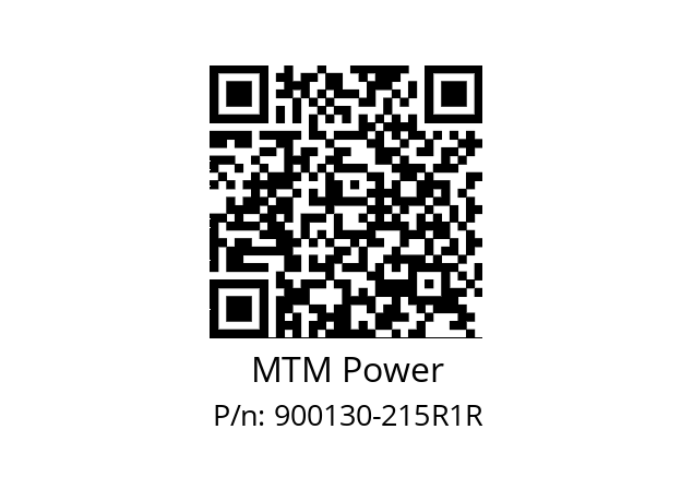   MTM Power 900130-215R1R