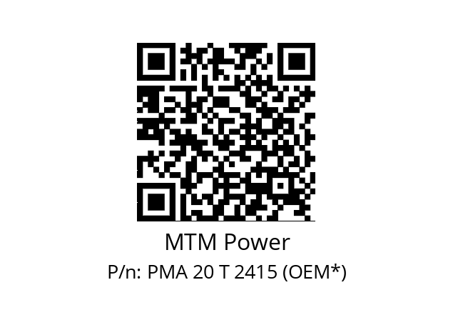   MTM Power PMA 20 T 2415 (OEM*)