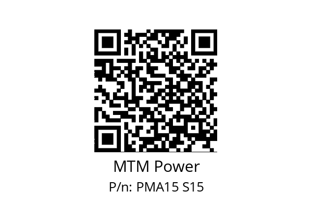   MTM Power PMA15 S15