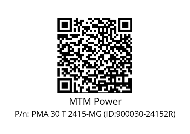   MTM Power PMA 30 T 2415-MG (ID:900030-24152R)