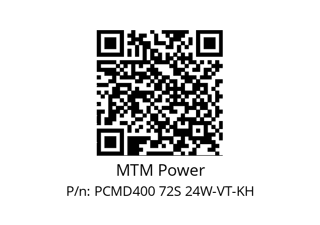   MTM Power PCMD400 72S 24W-VT-KH