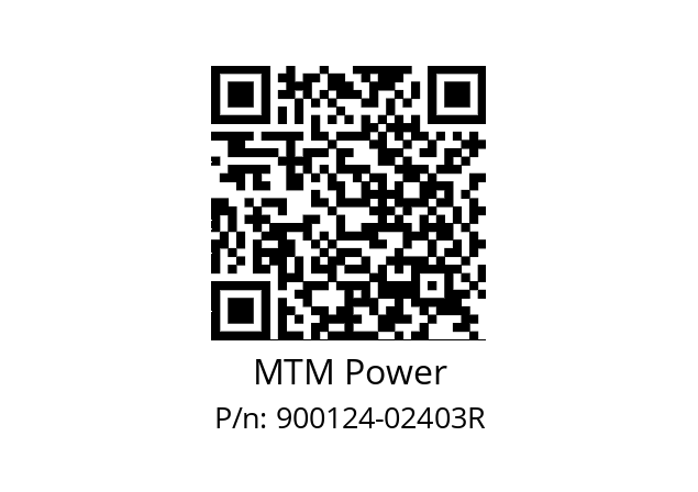   MTM Power 900124-02403R