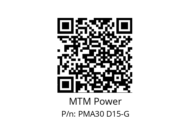  900030-24152R MTM Power PMA30 D15-G