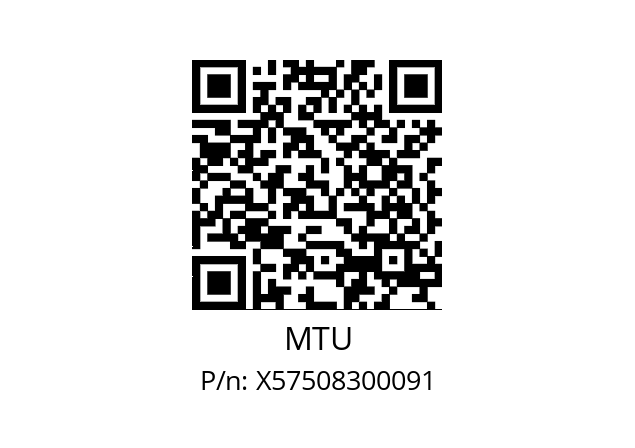   MTU X57508300091