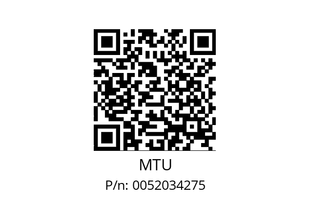   MTU 0052034275