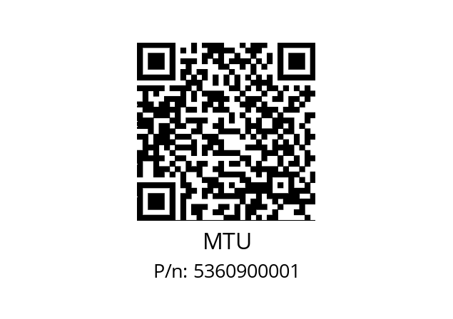   MTU 5360900001