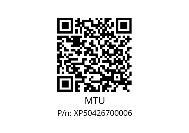   MTU XP50426700006