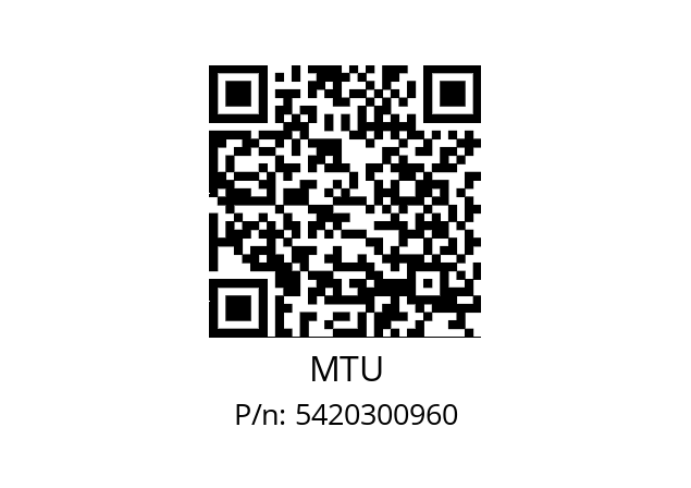   MTU 5420300960