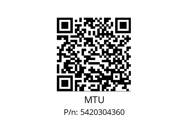   MTU 5420304360