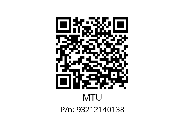   MTU 93212140138