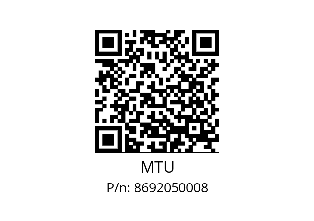   MTU 8692050008