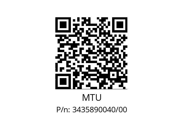   MTU 3435890040/00