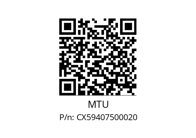   MTU CX59407500020