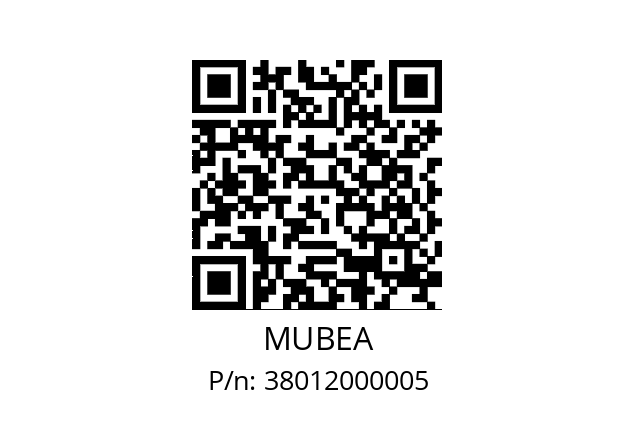   MUBEA 38012000005