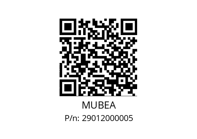   MUBEA 29012000005