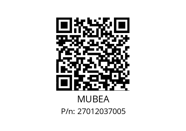   MUBEA 27012037005