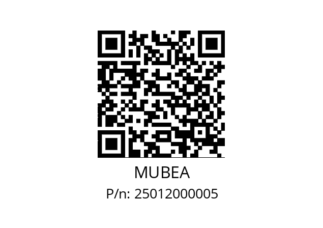   MUBEA 25012000005