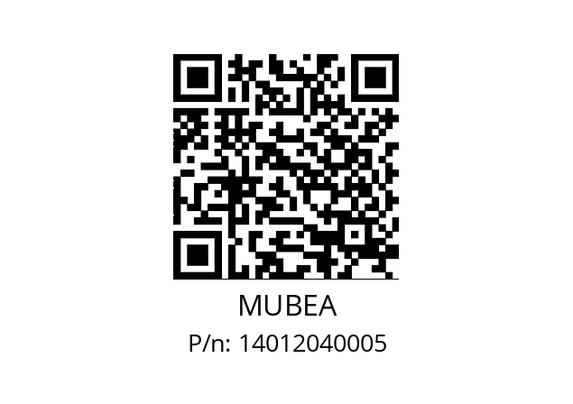   MUBEA 14012040005