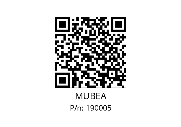   MUBEA 190005