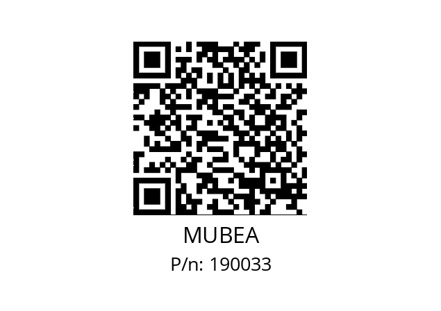   MUBEA 190033