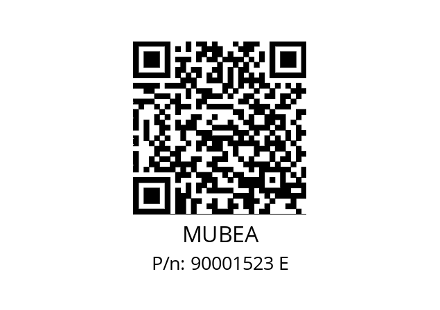   MUBEA 90001523 E