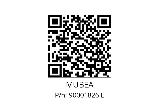   MUBEA 90001826 E